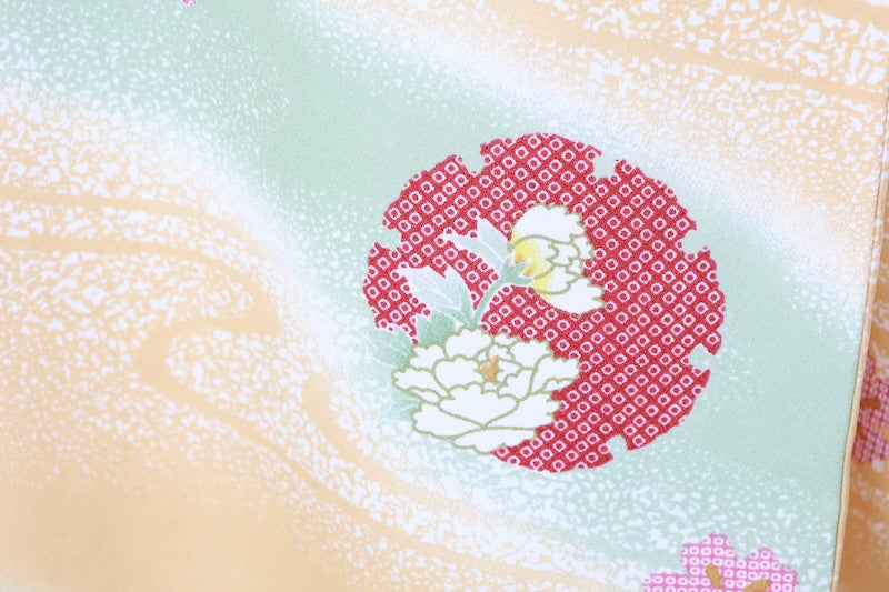 Japanese kimono Unused New <Komon> Lsize  polyester /B1215