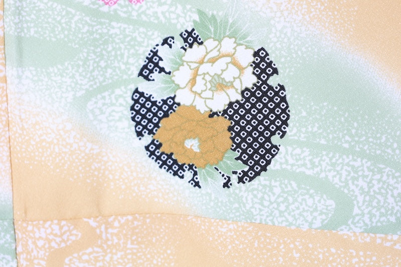 Japanese kimono Unused New <Komon> Lsize  polyester /B1215