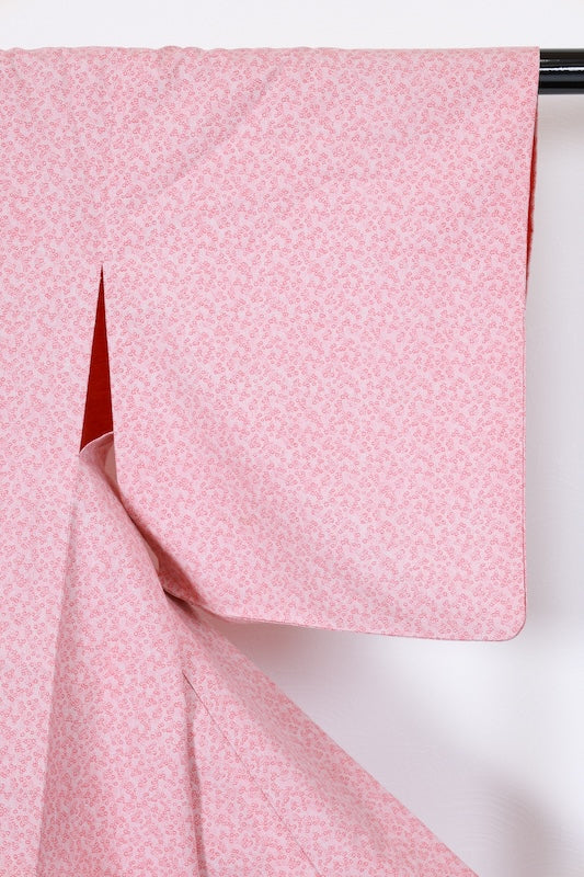Tsumugi kimono pink pre-owned /R640