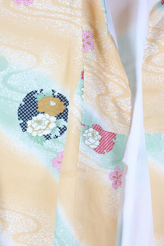 Japanese kimono Unused New <Komon> Lsize  polyester /B1215