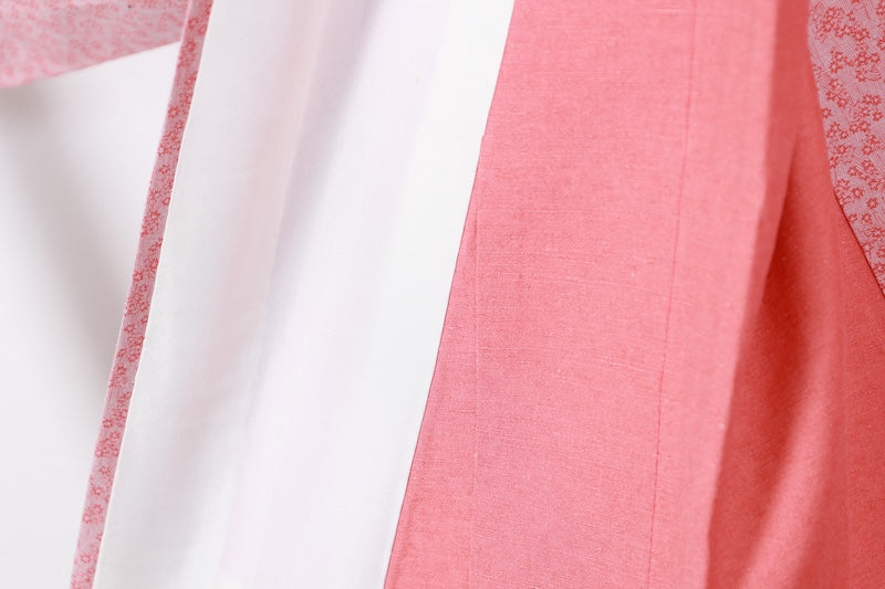 Tsumugi kimono pink pre-owned /R640