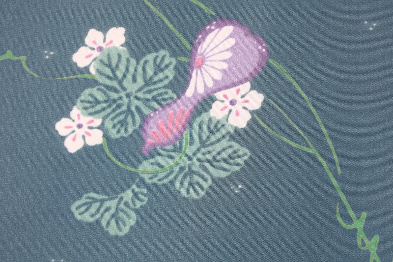 Japanese kimono used  <Komon> Lsize  polyester /B1210