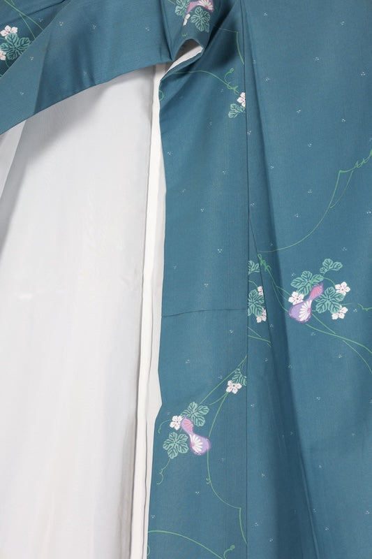 Japanese kimono used  <Komon> Lsize  polyester /B1210