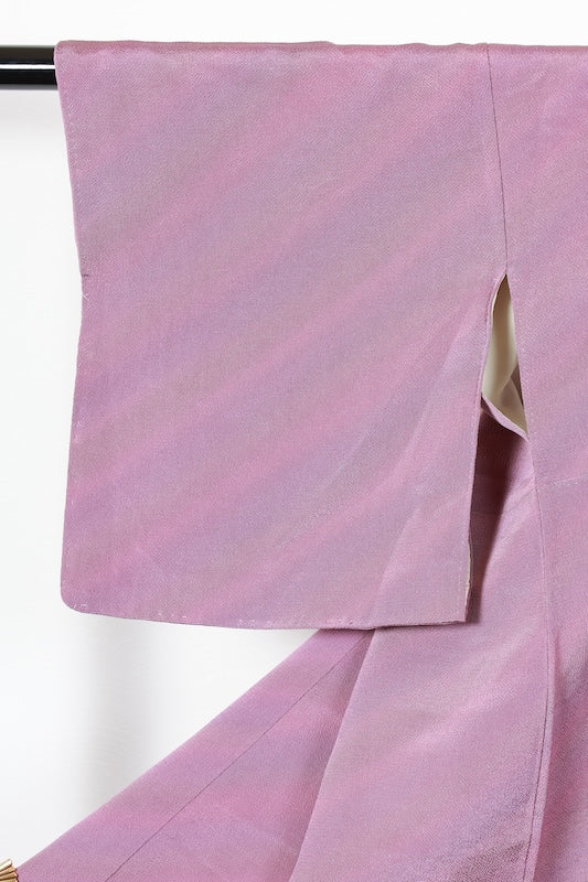 Japanese kimono used <Iromuzi> Msize  silk 100% /T202