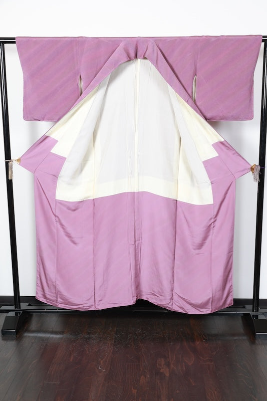 Japanese kimono used <Iromuzi> Msize  silk 100% /T202