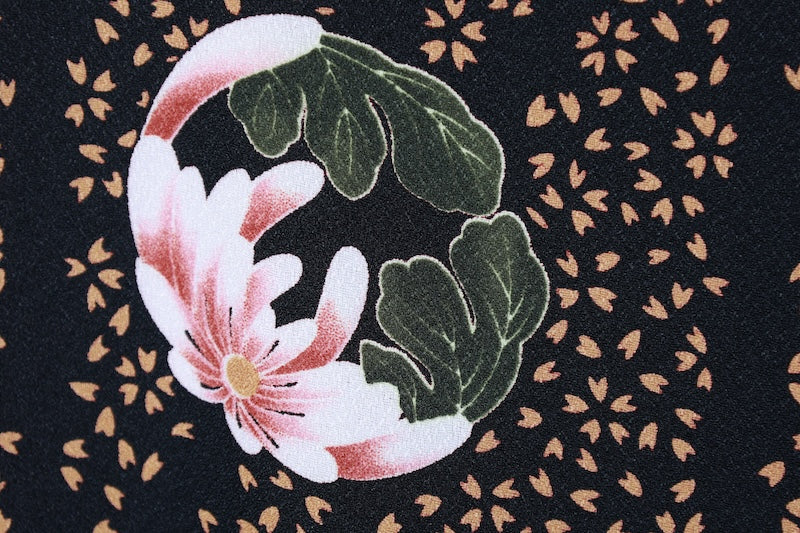 Japanese kimono Unused New <Komon> Lsize  polyester /B1208