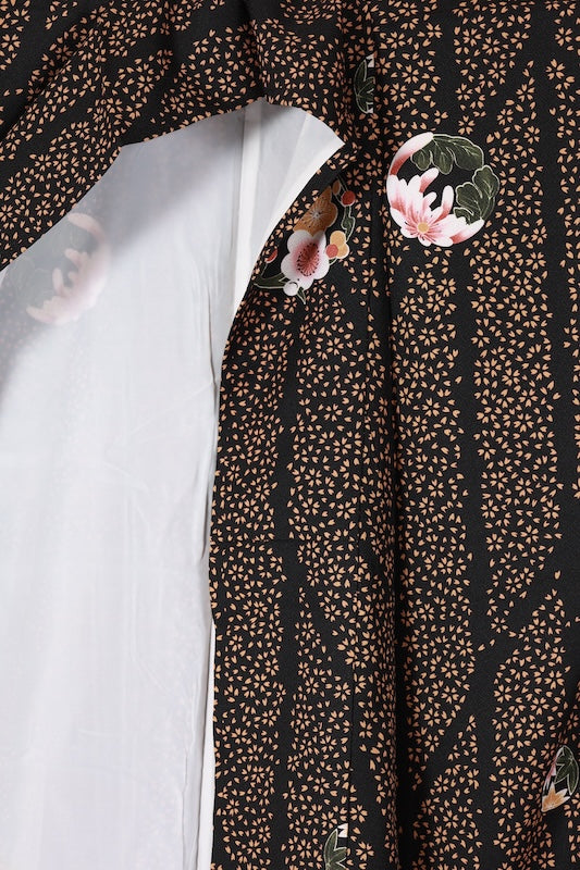 Japanese kimono Unused New <Komon> Lsize  polyester /B1208