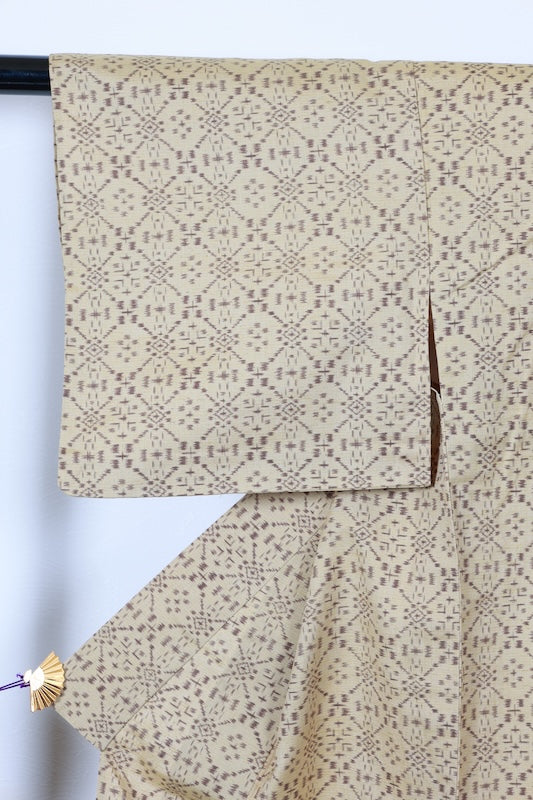 Komon kimono Shades of brown pre-owned /R630