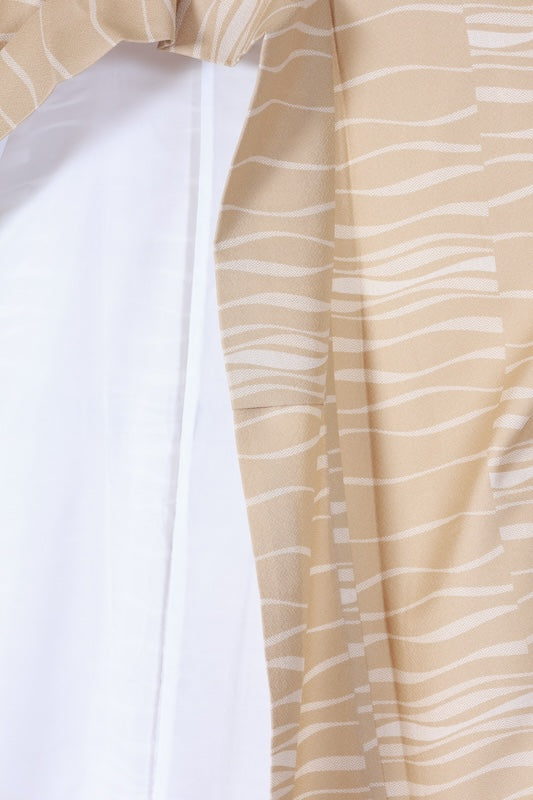 Japanese kimono used  <Komon> Lsize  polyester /B1201