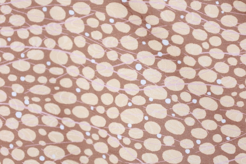 Japanese kimono used <Komon> Lsize  polyester /B1206