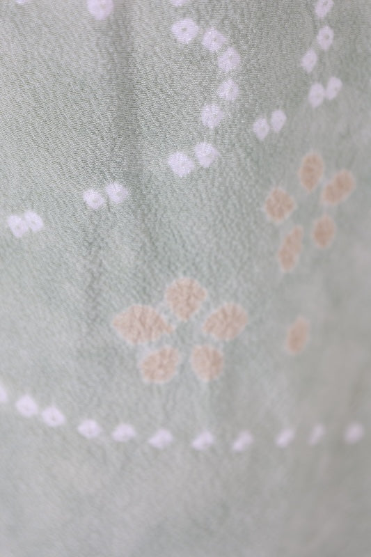 Japanese kimono(Komon)M Size 100%silkA069