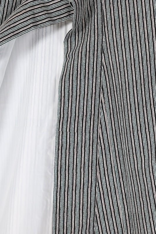 Japanese kimono used <Komon> Lsize  polyester /B1205