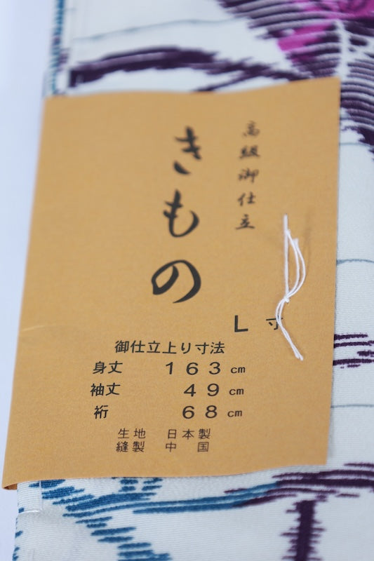 Japanese kimono Unused New <Komon> Lsize  polyester /B1204