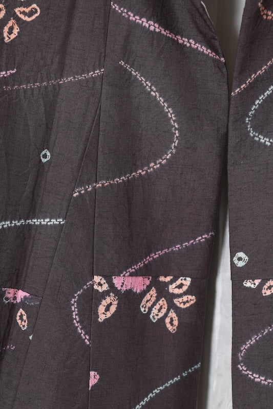 Japanese kimono used(tsumugi)SizeM silk100%/A529