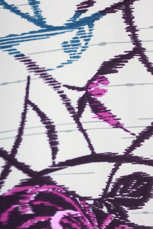 Japanese kimono Unused New <Komon> Lsize  polyester /B1204