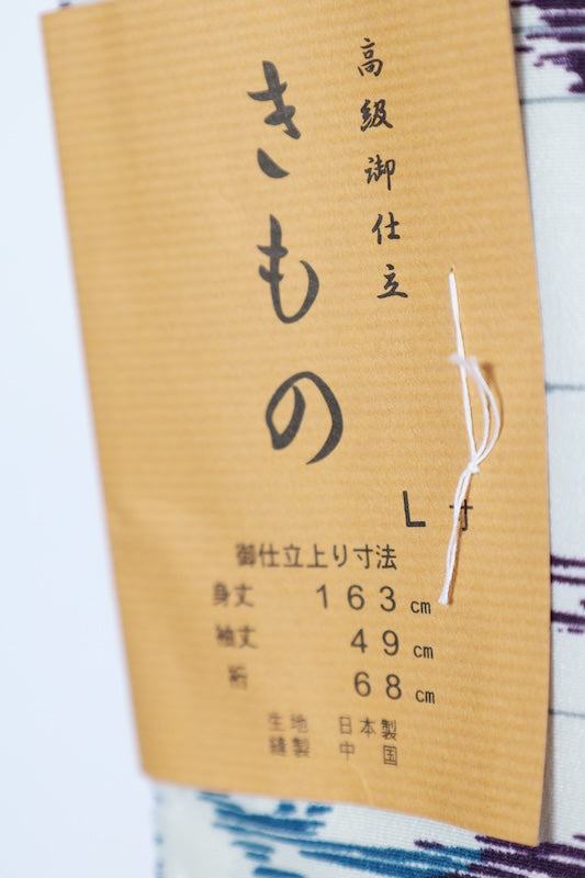 Japanese kimono Unused New <Komon> Lsize  polyester /B1204