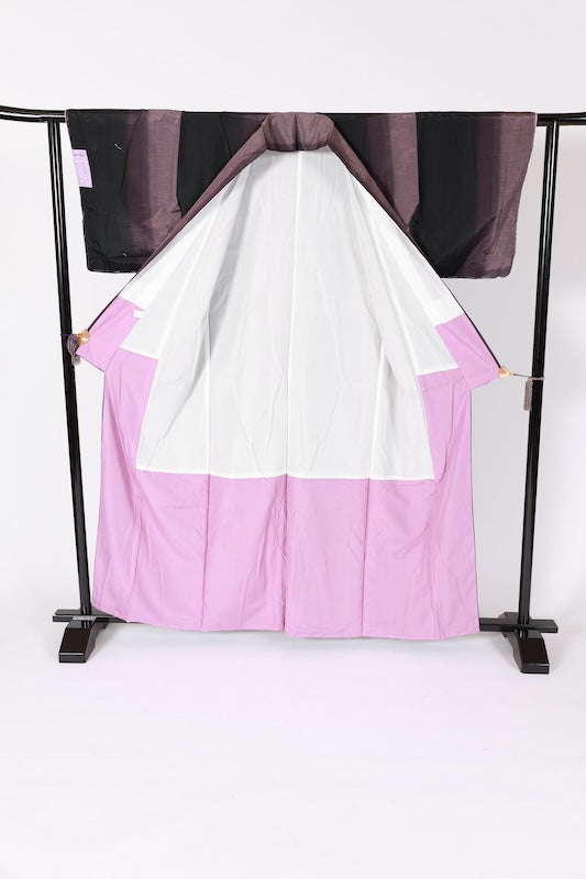 Japanese kimono Unused New <Komon> L-size  polyester /B1202