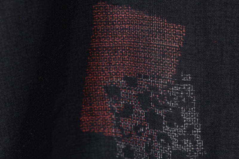 Japanese kimono used <Tsumugi> S-size  silk 100% /B1218