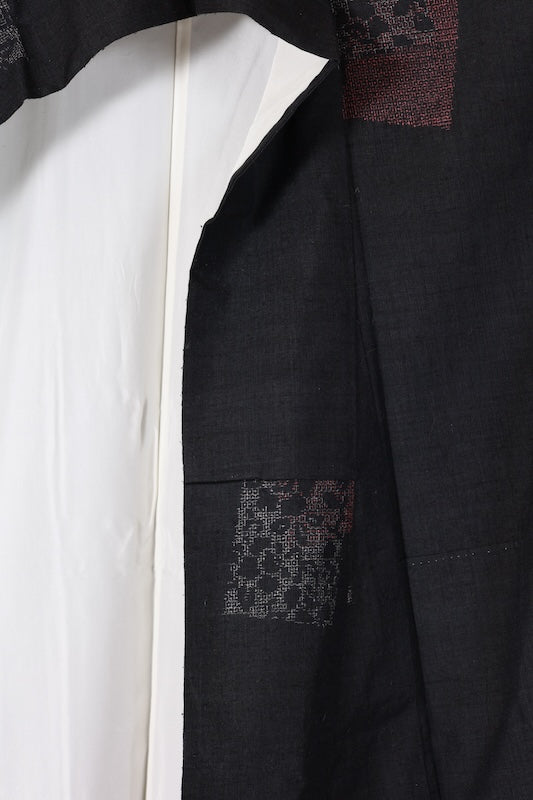 Japanese kimono used <Tsmugi> S-size  silk 100% /B1218