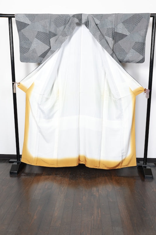 Japanese kimono used <Komon> Msize  silk 100% /T181