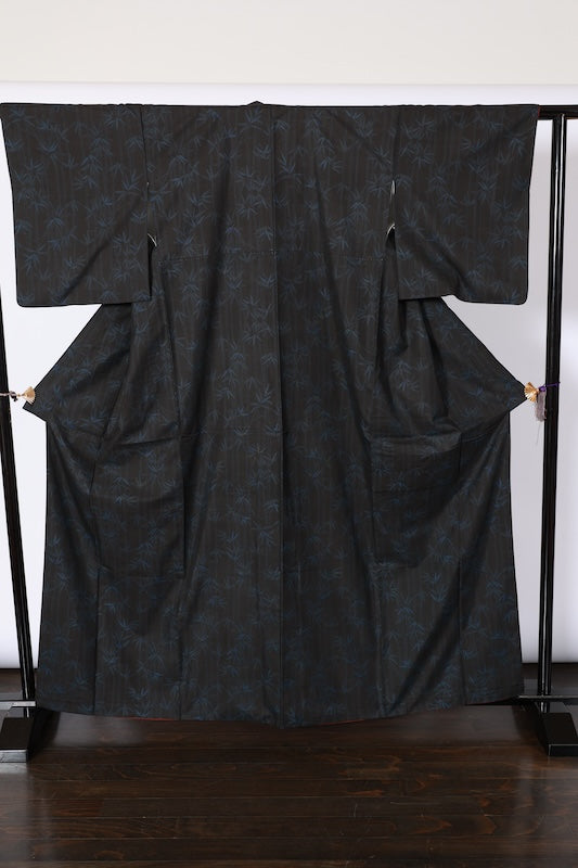 Japanese kimono used(tsumugi)SizeL silk100%/A532