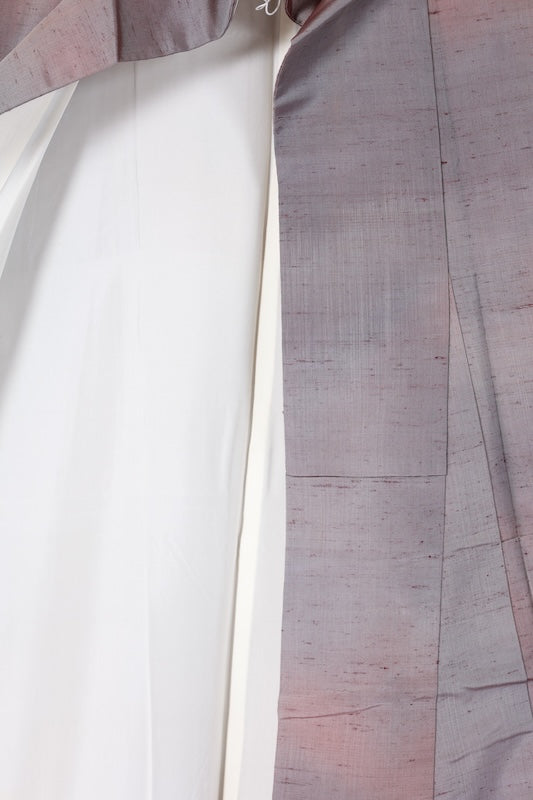 Japanese kimono used <Tsumugi> Msize  silk 100% /B1236