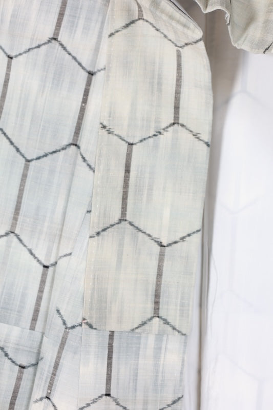 Japanese kimono used <Tsumugi> Msize  silk 100% /B1231