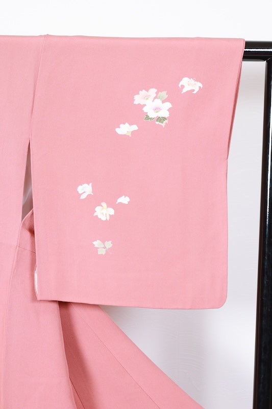 Japanese kimono used <houmongi> Msize  silk 100% /T184