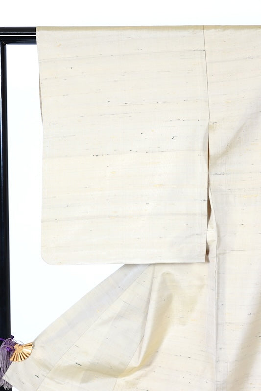 Japanese kimono used <Tsumugi> Msize  silk 100% /B1222