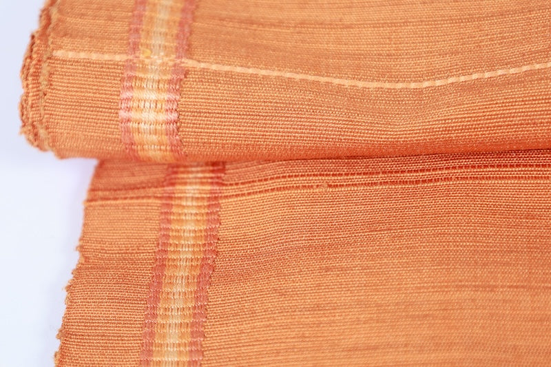 Nagoya-obi sash belt orange beige pre-owned /AZ144