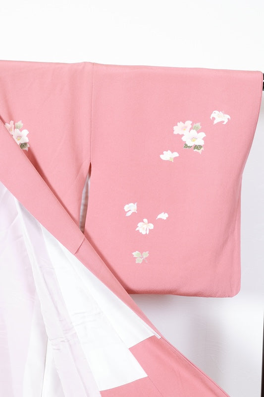 Japanese kimono used <houmongi> Msize  silk 100% /T184