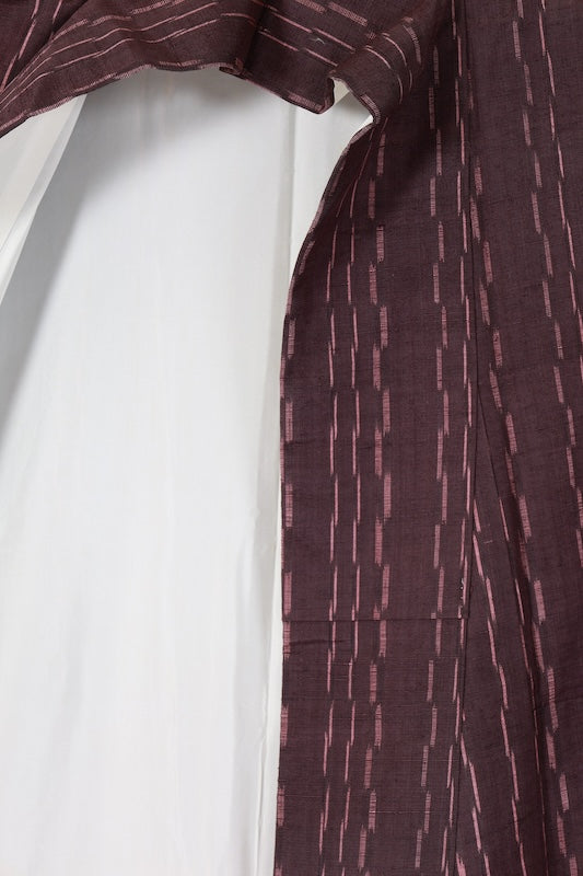 Japanese kimono used <Tsumugi> Msize  silk 100% /B1221