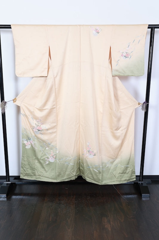 Houmongi kimono Royal Color Purple embroidery New, unused item /R634