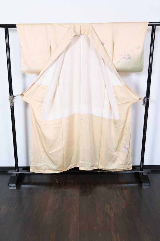 Houmongi kimono Royal Color Purple embroidery New, unused item /R634