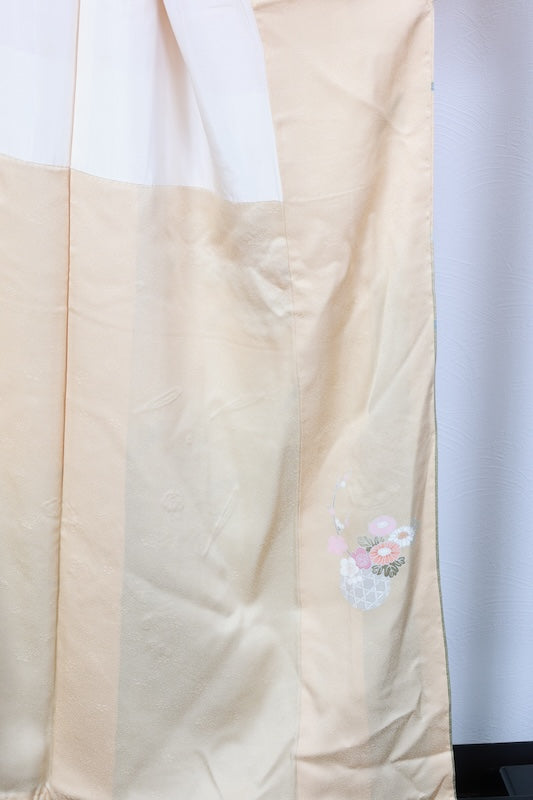 Houmongi kimono Royal Color Purple embroidery New, unused item /R634