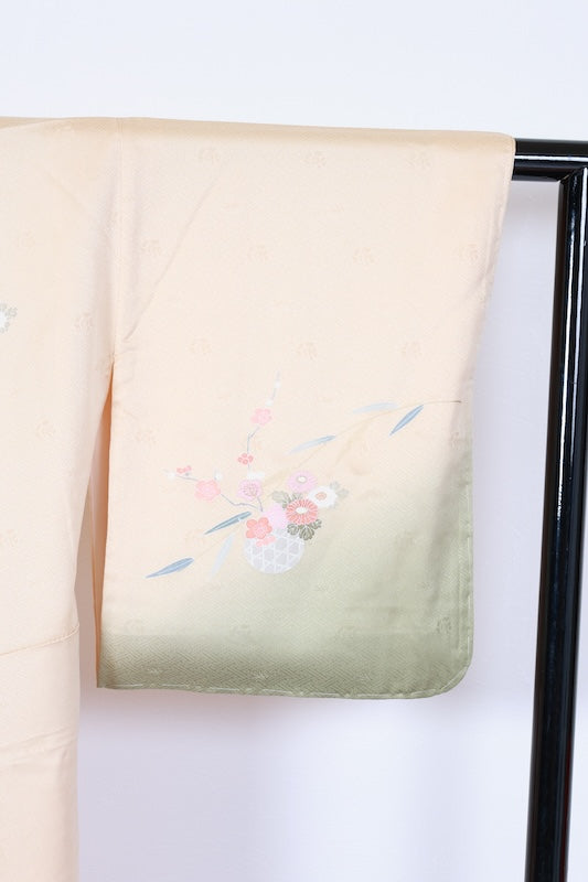 Houmongi kimono Royal Color Purple embroidery New, unused item /R634