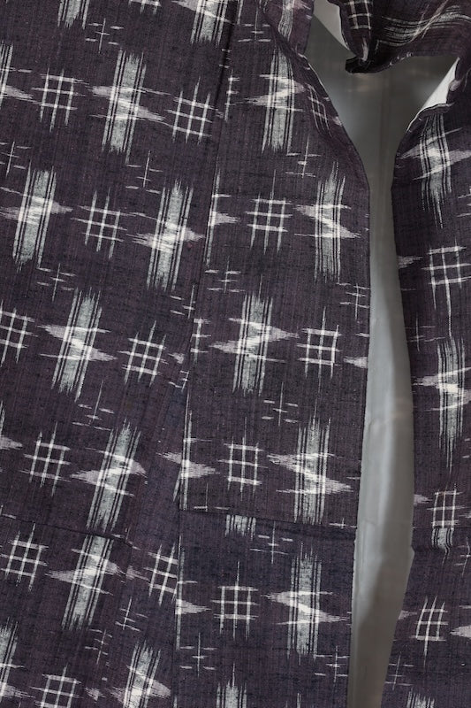 Japanese kimono used <Tsumugi> Msize  silk 100% /B1223