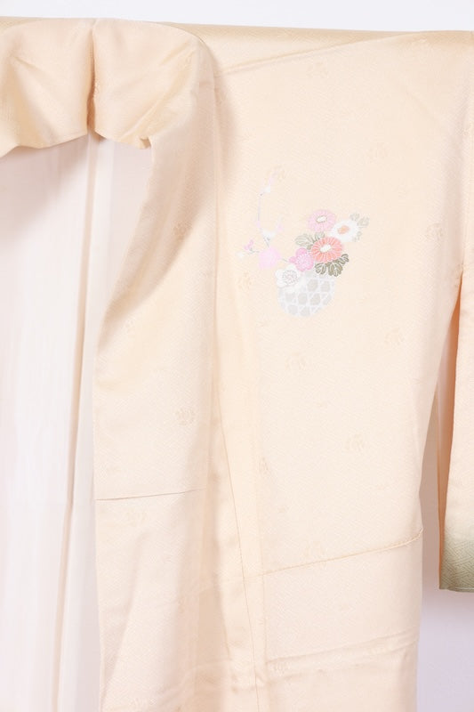 Houmongi kimono Royal Color Purple embroidery New, unused item /R634