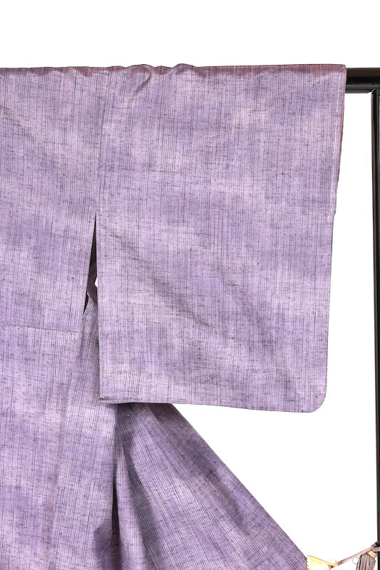 Japanese kimono Unused New <Tsumugi> Msize  silk 100% /B1230