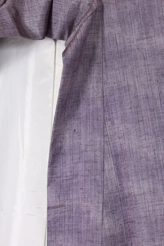 Japanese kimono Unused New <Tsumugi> Msize  silk 100% /B1230