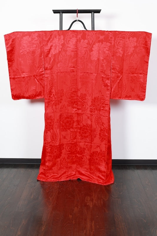 Japanese kimono’s underwear used <Nagazyuban>   silk 100% /F04