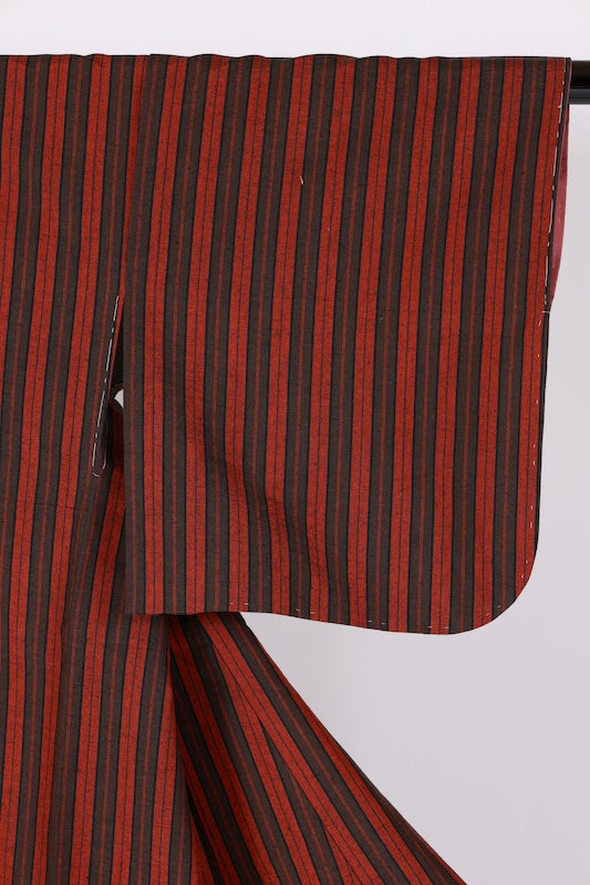 Japanese kimono Unused New <Tsumugi> Msize  silk 100% /B1233