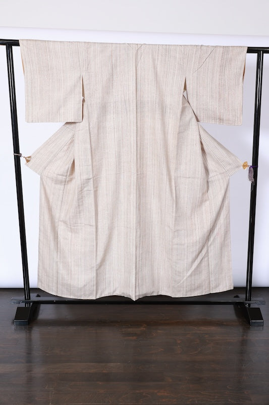 Japanese kimono used(tsmugi)sizeM silk100%/A464