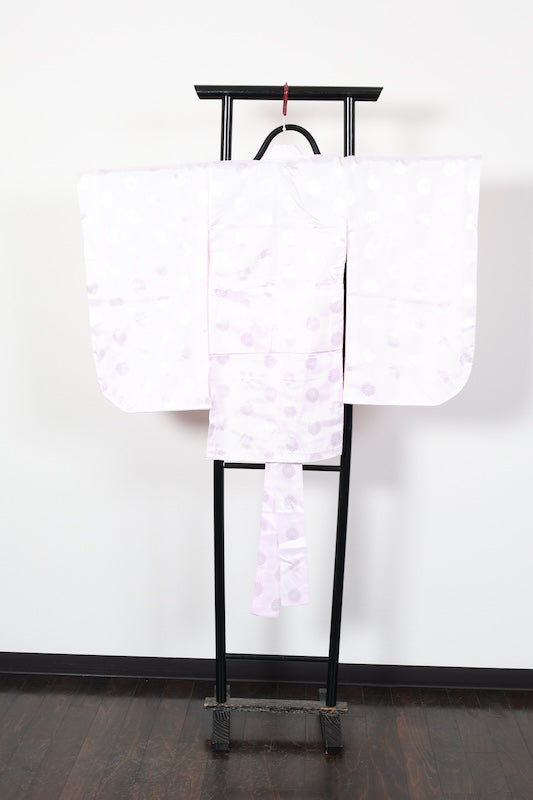 baby girl Japanese kimono’s underwear used <Hitotsumi’s Nagazyuban>  polyester /F02