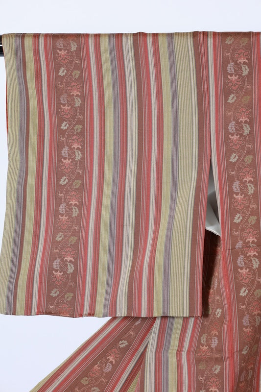 Japanese kimono Unused New  Msize  silk 100% /B1224