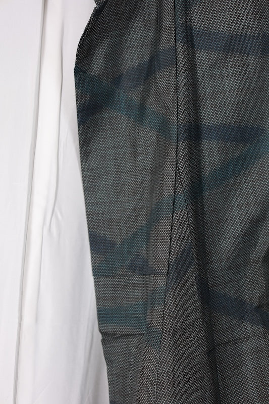 Japanese kimono used <Tsumugi> M-size  silk 100% /B1127