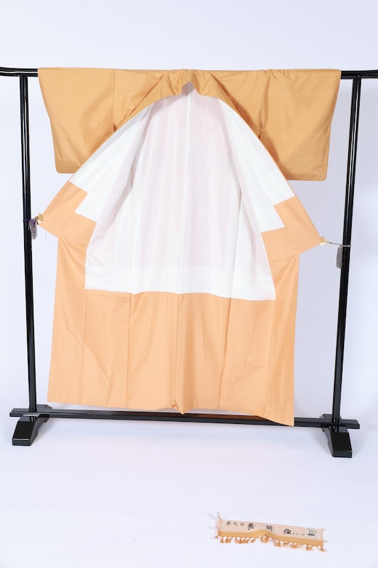 Japanese kimono used <Tsumugi> M-size  silk 100% /B  1126