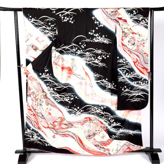 used Long-sleeved kimono (Furisode)/A064