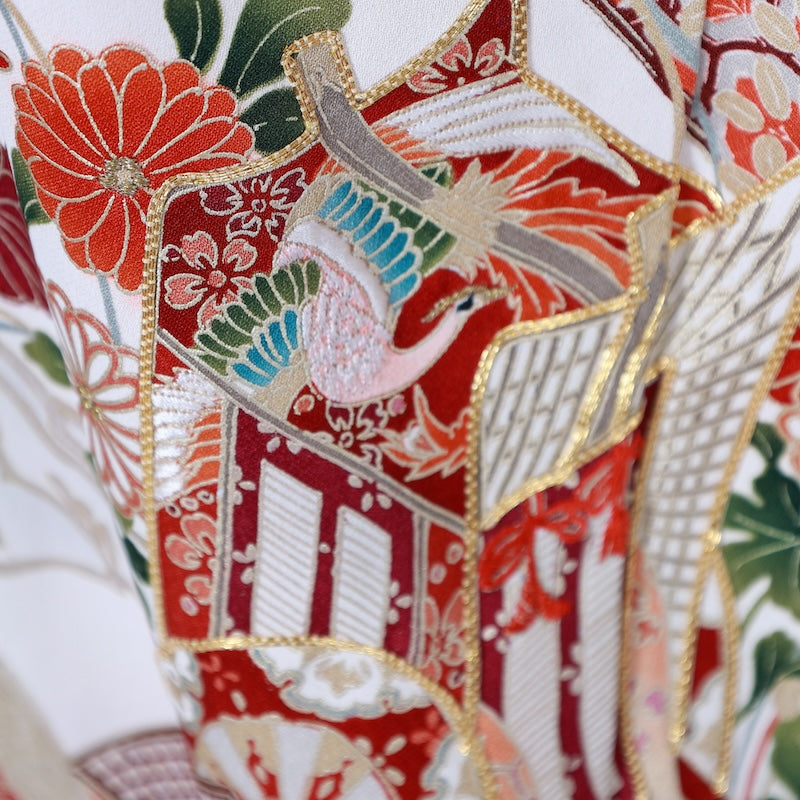 used Long-sleeved kimono (Furisode)/A064