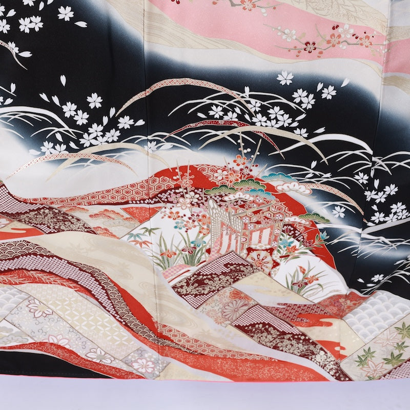 used Long-sleeved kimono (Furisode)/A064